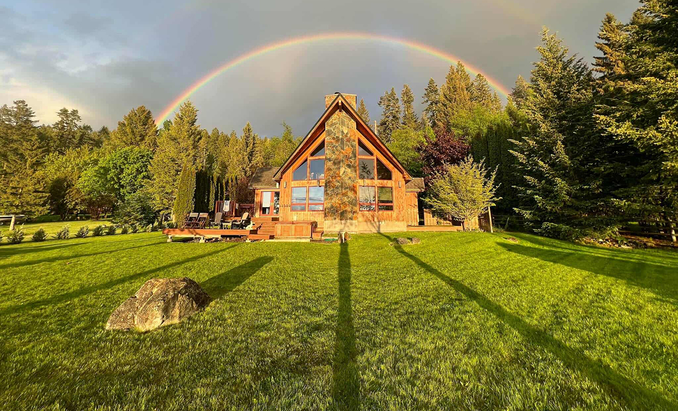 At the end of the rainbow!